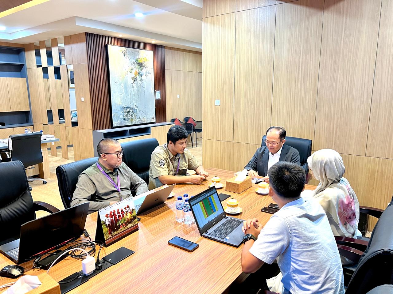 Rakor dengan Kepala Badan Pengembangan dan Pembinaan Bahasa Kemendikdasmen